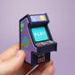 Retro Arcade Machine Clicker with Wrist Strap or Keychain