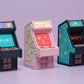 Retro Arcade Machine Clicker with Wrist Strap or Keychain