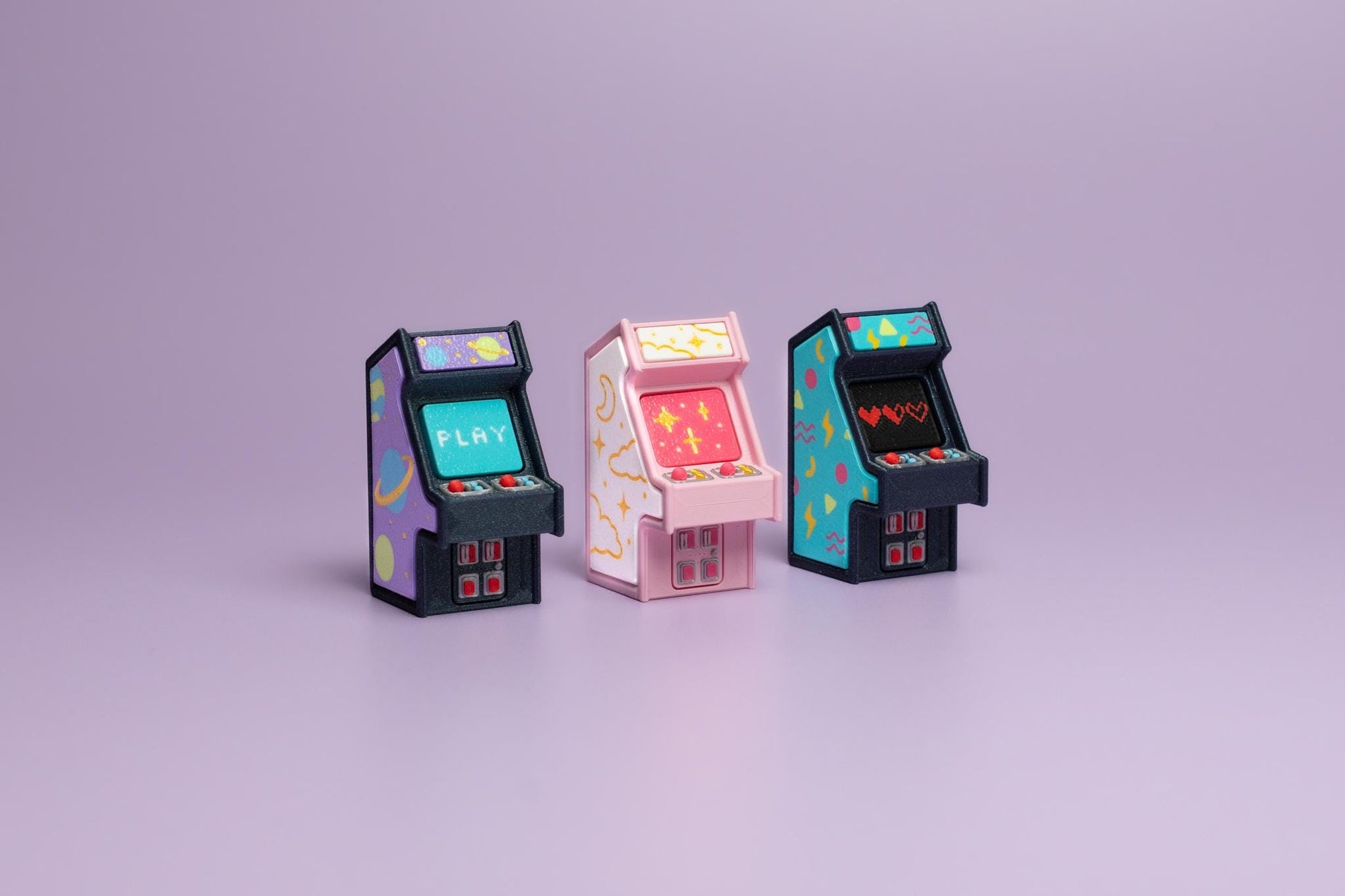 Retro Arcade Machine Clicker with Wrist Strap or Keychain