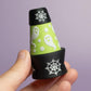 Haunted Lava Lamp Spooky Halloween Fidget Clicker with Wrist Strap or Keychain
