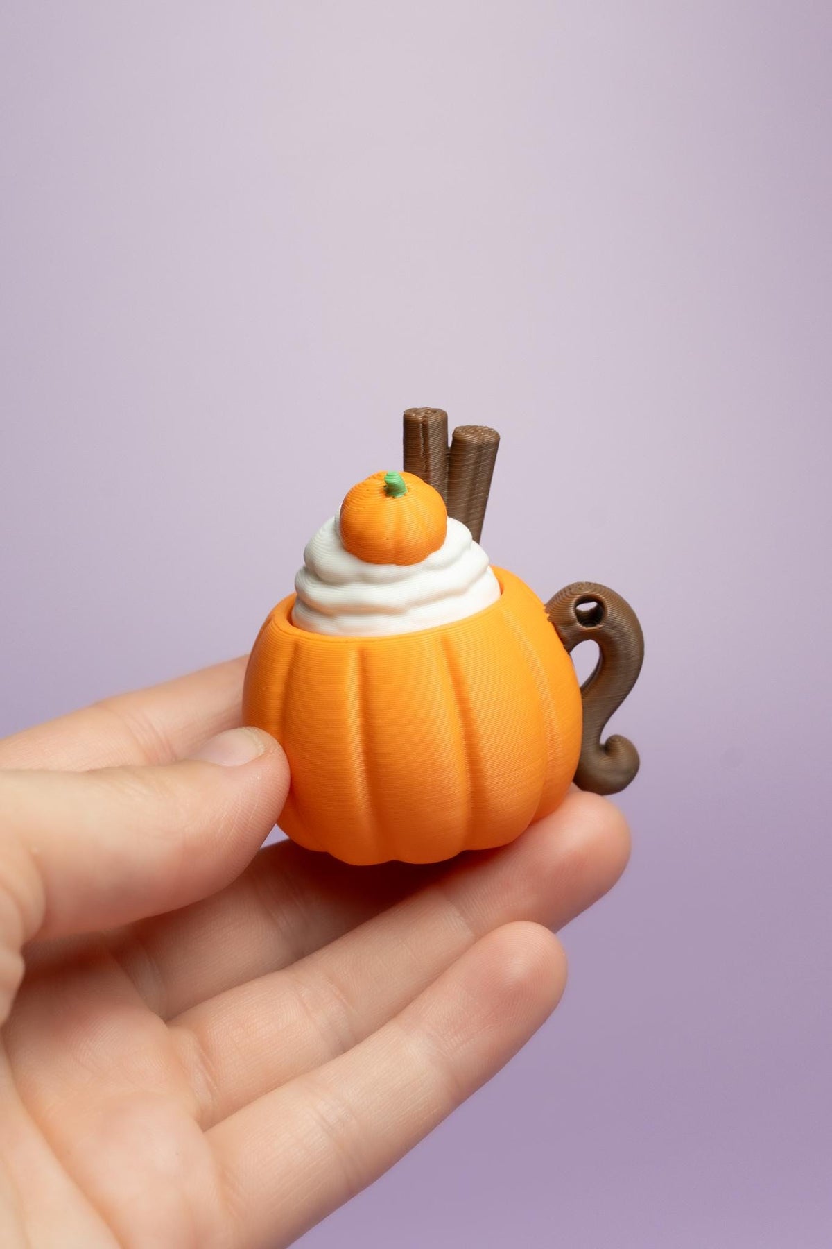 Pumpkin Latte Spooky Halloween Fidget Clicker with Wrist Strap or Keychain
