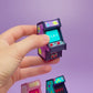 Retro Arcade Machine Clicker with Wrist Strap or Keychain