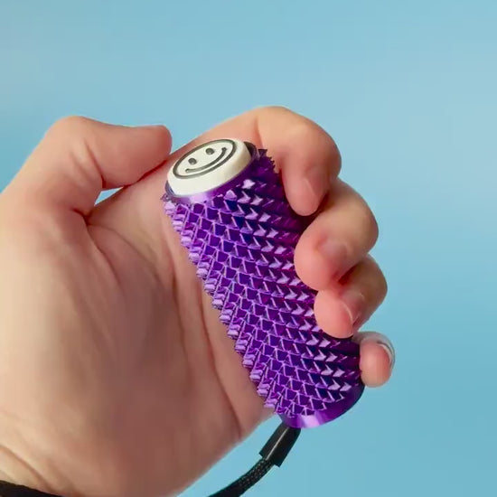 Spiked Sensory Roller with Textured Clicker Top & Wrist Strap - 4 Colours!
