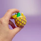 Pineapple Colada Tropical Drink Fidget Clicker with Wrist Strap or Keychain
