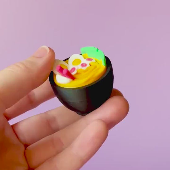 Ramen Bowl Fidget Clicker with Wrist Strap or Keychain