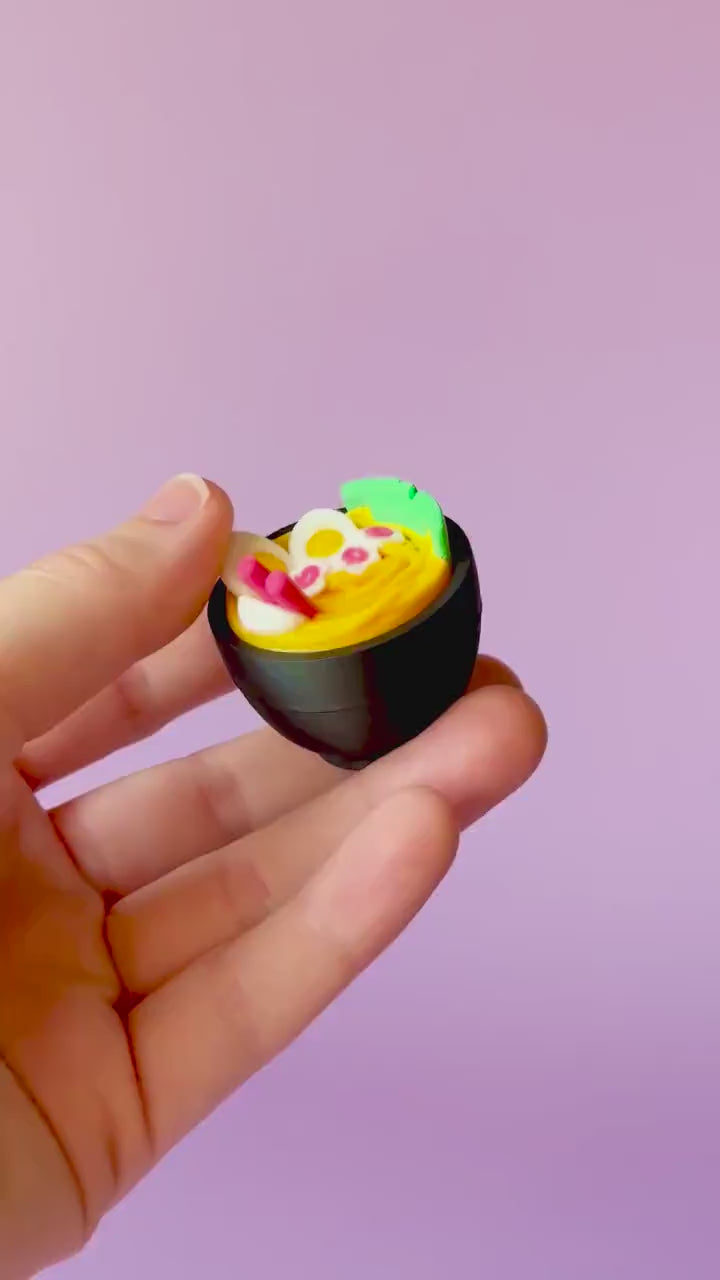 Ramen Bowl Fidget Clicker with Wrist Strap or Keychain