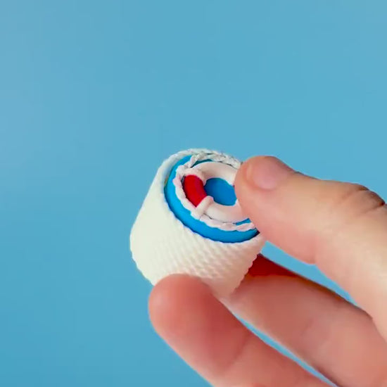 Nautical Themed Fidget Clickers with Wrist Strap or Keychain