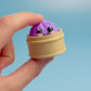 Steamed Bun Fidget Clicker with Wrist Strap or Keychain