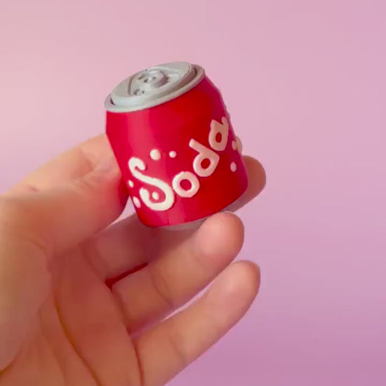 Soda Can Fidget Clicker with Wrist Strap or Keychain
