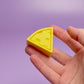 Block of Cheese Fidget Clicker with Wrist Strap or Keychain
