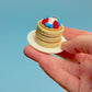 Soufflé Pancake Stack with Fruit & Cream Fidget Clicker with Wrist Strap or Keychain