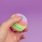 Spiked Sensory Rainbow Fidget Sphere - Palm Sized Sensory Stim Tool