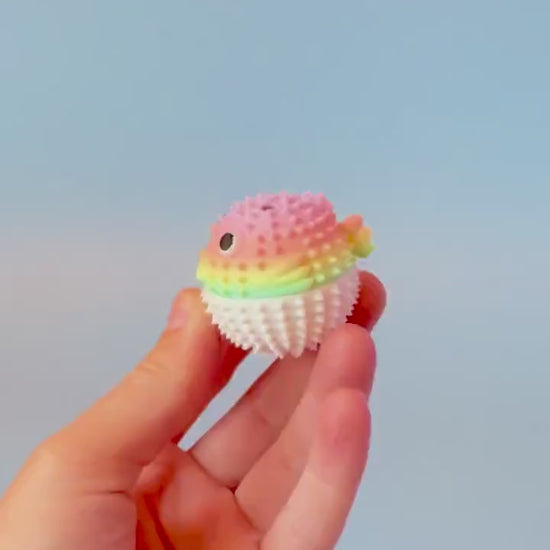 Pufferfish Spiked Sensory Tool with Wrist Strap or Keychain