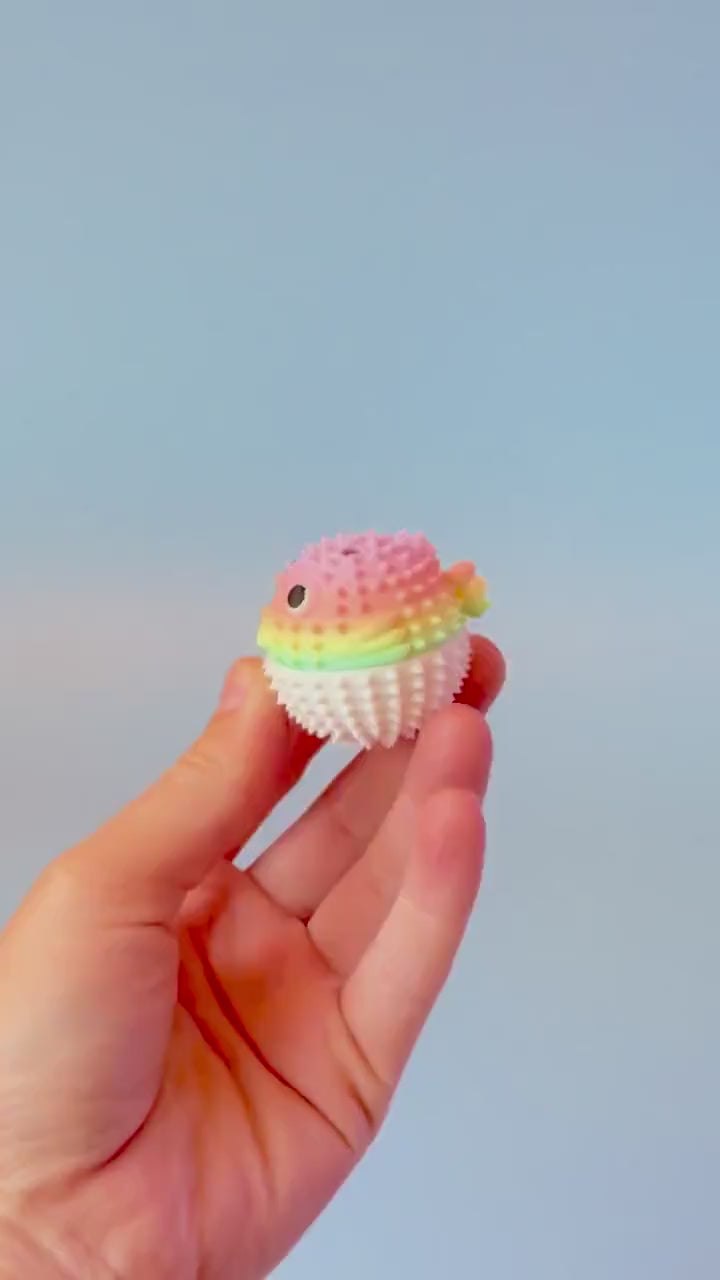 Pufferfish Spiked Sensory Tool with Wrist Strap or Keychain