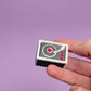 Vinyl Record Box with Hearts Valentines Fidget Clicker with Keychain or Wrist Strap
