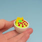 Bowl of Guacamole & Chips Fidget Clicker with Wrist Strap or Keychain