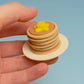 Stack of Pancakes with Butter Fidget Clicker with Wrist Strap or Keychain