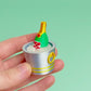 Wine Bucket with Ice Valentines Fidget Clicker with Wrist Strap or Keychain
