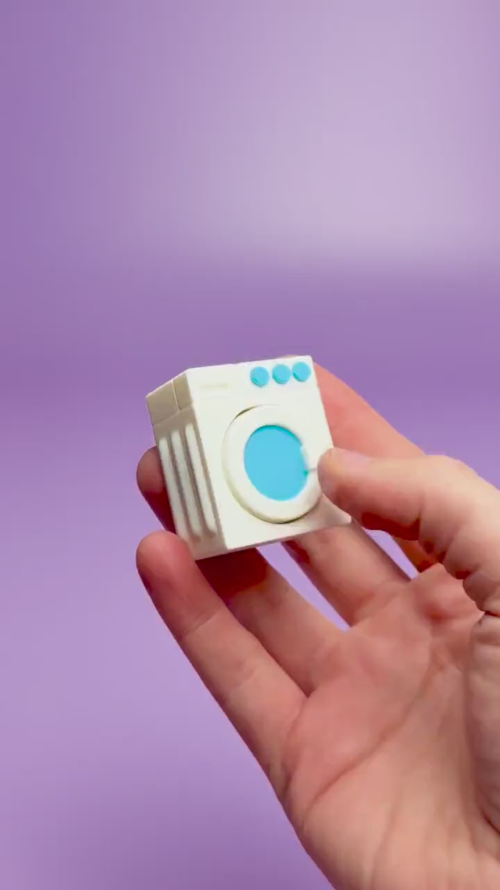 Washing Machine Fidget Clicker with Wrist Strap or Keychain