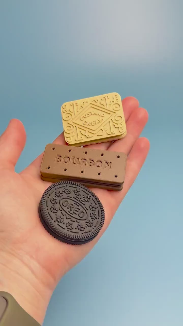 Biscuit Slider Fidgets Bundle - Bourbon, Custard Cream & Cookies + Cream
