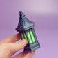Gothic Style Glow in the Dark Lantern Fidget Clicker with Wrist Strap or Keychain