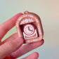Mini Book Nook with Antique Clock Feature Fidget Clicker with Wrist Strap or Keychain