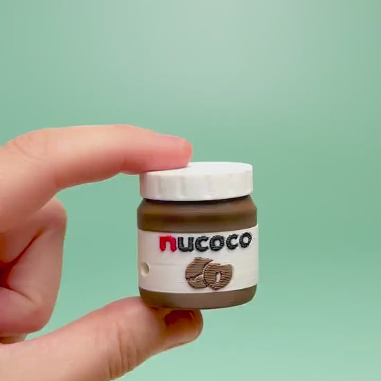 Chocolate Hazelnut Spread Clicker with Wrist Strap or Keychain