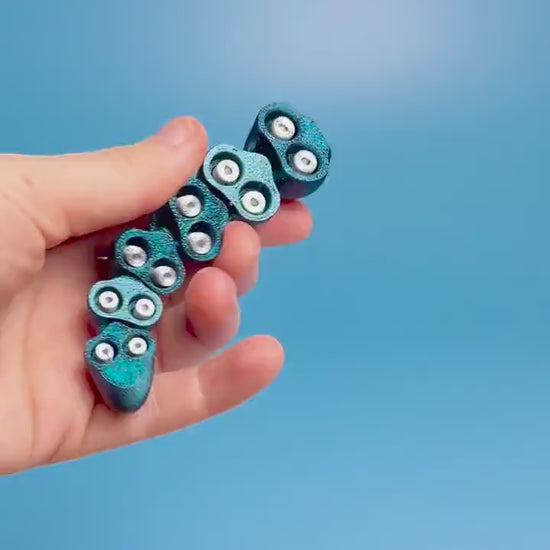 Tentacle Tactile Flexi Fidget with Wrist Strap or Keychain